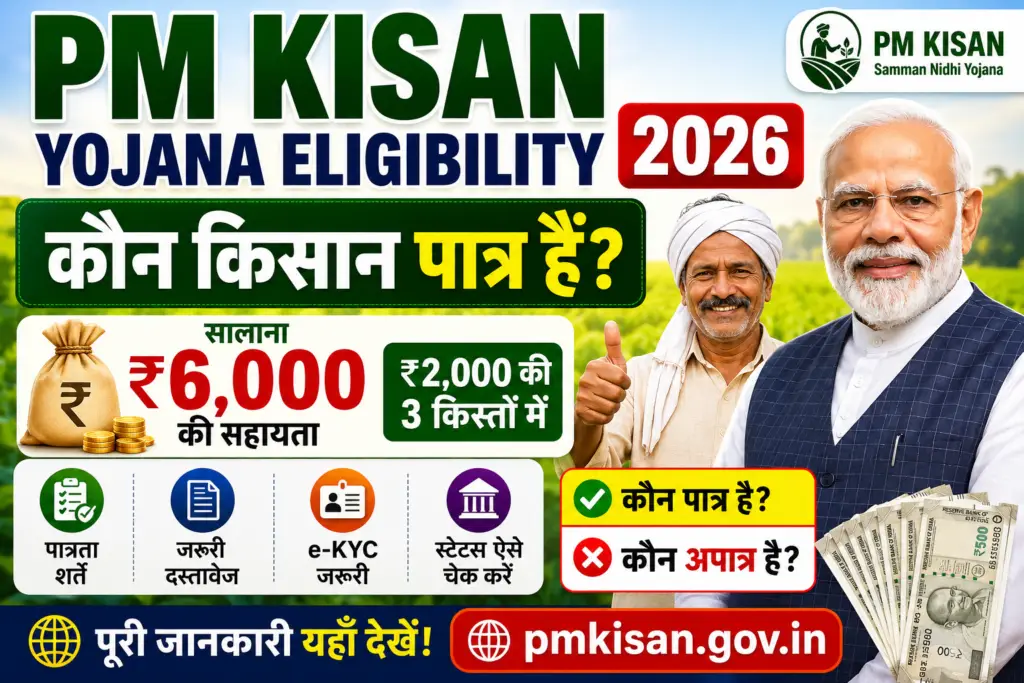 PM Kisan Yojana Eligibility 2026 Hindi